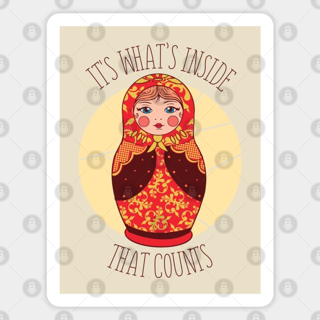 Nesting Doll Matryoshka Magnet by Safdesignx